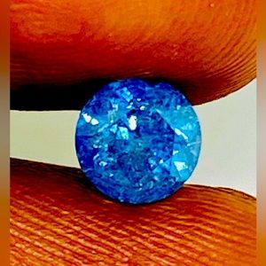 Certified 0.69 Cts Sky Blue Diamond Insurance Value $878